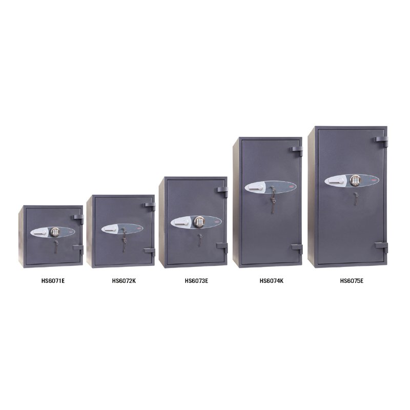Phoenix coffre-fort anti-effraction PLANET HS6071K, serrure à clé, gris graphite RAL7024, 80 litres